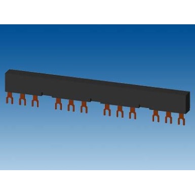 3RV1915-2CB - 3-phase busbars Modular spacing 55 mm for 4 switches and accessories Fork shape connections - Siemens - 3-phase busbars Modular spacing 55 mm for 4 switches and accessories Fork shape connections - Siemens - 0