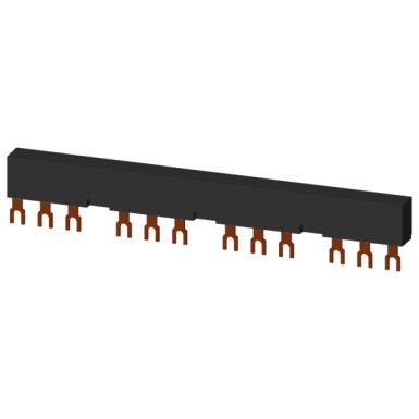 3RV1915-2CB - 3-phase busbars Modular spacing 55 mm for 4 switches and accessories Fork shape connections - Siemens - 3-phase busbars Modular spacing 55 mm for 4 switches and accessories Fork shape connections - Siemens - 2