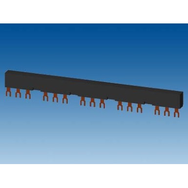 3RV1915-2DB - 3-phase busbars Modular spacing 55 mm for 5 switches and accessories Fork shape connections - Siemens - 3-phase busbars Modular spacing 55 mm for 5 switches and accessories Fork shape connections - Siemens - 1