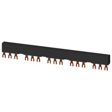 3RV1915-2DB - 3-phase busbars Modular spacing 55 mm for 5 switches and accessories Fork shape connections - Siemens - 3-phase busbars Modular spacing 55 mm for 5 switches and accessories Fork shape connections - Siemens - 2