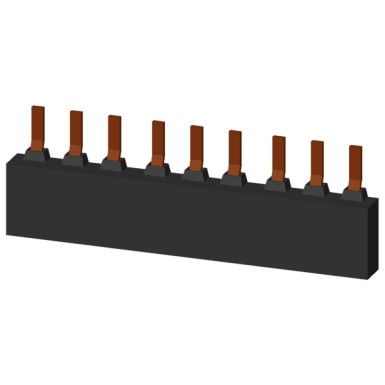 3RV1935-1B - 3-phase busbar for 3 circuit breakers Size S2 Modular spacing: 55 mm - Siemens - 3-phase busbar for 3 circuit breakers Size S2 Modular spacing: 55 mm - Siemens - 1