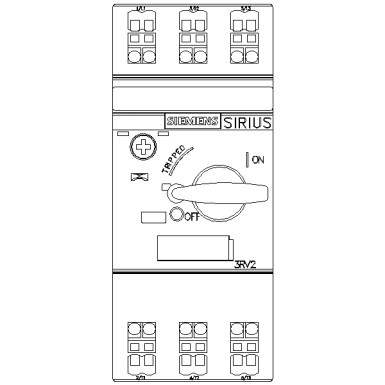 3RV2011-0AA20 - Circuit breaker size S00 for motor protection, CLASS 10 A-release 0.11...0.16 A N-release 2.1 A Spri - Siemens - Circuit breaker size S00 for motor protection, CLASS 10 A-release 0.11...0.16 A N-release 2.1 A Spri - Siemens - 1