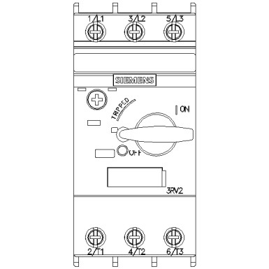 3RV2011-1JA10 - Circuit breaker size S00 for motor protection, CLASS 10 A-release 7...10 A N release 130 A screw ter - Siemens - Circuit breaker size S00 for motor protection, CLASS 10 A-release 7...10 A N release 130 A screw ter - Siemens - 1