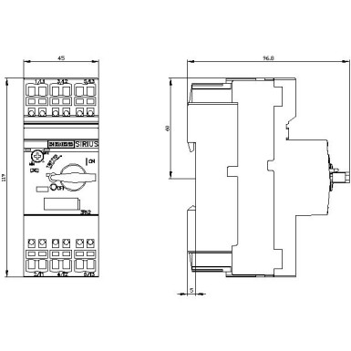 3RV2021-4AA20 - Circuit breaker size S0 for motor protection, CLASS 10 A-release 10...16 A N-release 208 A Spring-ty - Siemens - Circuit breaker size S0 for motor protection, CLASS 10 A-release 10...16 A N-release 208 A Spring-ty - Siemens - 5