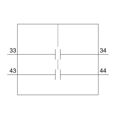 3RV2901-1B - Auxiliary switch can be mounted on the side 2 NO, screw terminal for circuit breaker 3RV2 - Siemens - Auxiliary switch can be mounted on the side 2 NO, screw terminal for circuit breaker 3RV2 - Siemens - 2