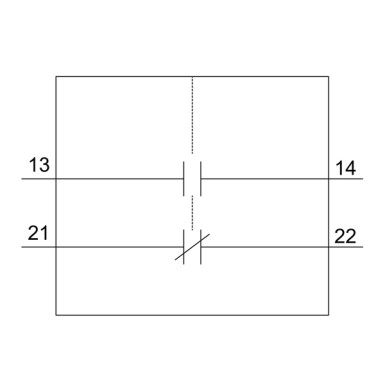 3RV2901-1E - Auxiliary switch transverse 1 NO+1 NC screw terminal for circuit breaker 3RV2 - Siemens - Auxiliary switch transverse 1 NO+1 NC screw terminal for circuit breaker 3RV2 - Siemens - 3