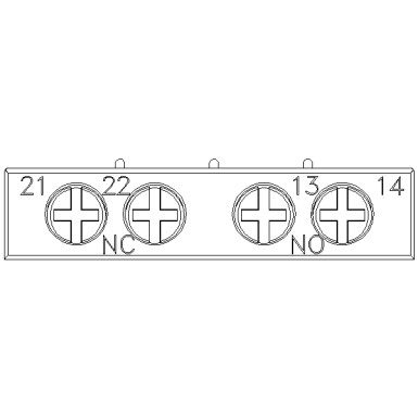 3RV2901-1E - Auxiliary switch transverse 1 NO+1 NC screw terminal for circuit breaker 3RV2 - Siemens - Auxiliary switch transverse 1 NO+1 NC screw terminal for circuit breaker 3RV2 - Siemens - 5