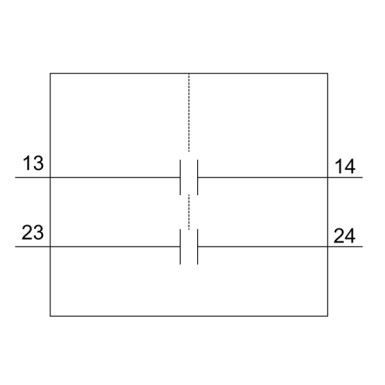 3RV2901-1F - Auxiliary switch transverse 2 NO, screw terminal for circuit breaker 3RV2 - Siemens - Auxiliary switch transverse 2 NO, screw terminal for circuit breaker 3RV2 - Siemens - 1