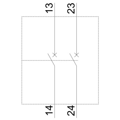 3RV2901-1F - Auxiliary switch transverse 2 NO, screw terminal for circuit breaker 3RV2 - Siemens - Auxiliary switch transverse 2 NO, screw terminal for circuit breaker 3RV2 - Siemens - 5