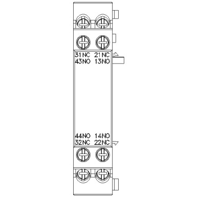 3RV2901-1J - Auxiliary switch can be mounted on the side 2 NO+2 NC screw terminal for circuit breaker 3RV2 - Siemens - Auxiliary switch can be mounted on the side 2 NO+2 NC screw terminal for circuit breaker 3RV2 - Siemens - 1