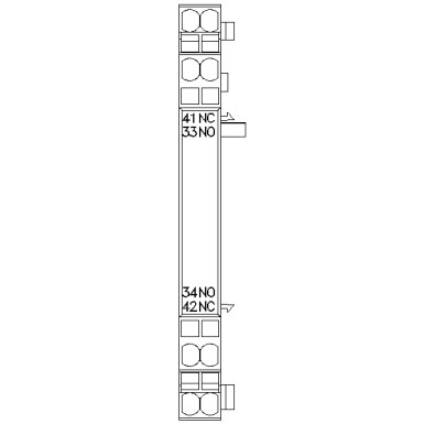 3RV2901-2A - Auxiliary switch can be mounted on the side 1 NO+1 NC spring-type terminal for circuit breaker 3RV2 - Siemens - Auxiliary switch can be mounted on the side 1 NO+1 NC spring-type terminal for circuit breaker 3RV2 - Siemens - 0