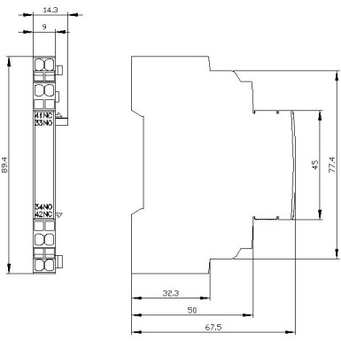 3RV2901-2A - Auxiliary switch can be mounted on the side 1 NO+1 NC spring-type terminal for circuit breaker 3RV2 - Siemens - Auxiliary switch can be mounted on the side 1 NO+1 NC spring-type terminal for circuit breaker 3RV2 - Siemens - 3