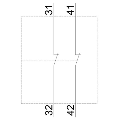 3RV2901-2C - Auxiliary switch can be mounted on the side 2 NC spring-type terminal for circuit breaker 3RV2 - Siemens - Auxiliary switch can be mounted on the side 2 NC spring-type terminal for circuit breaker 3RV2 - Siemens - 4