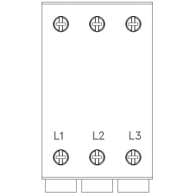 3RV2915-5B - 3-phase supply terminal for 3-phase busbar Size S0 and S00 connection from below - Siemens - 3-phase supply terminal for 3-phase busbar Size S0 and S00 connection from below - Siemens - 3