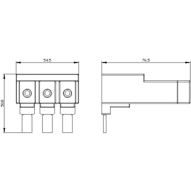 3RV2935-5A - 3-phase supply terminal Size S2 for 3-phase busbar connection from top - Siemens - 3-phase supply terminal Size S2 for 3-phase busbar connection from top - Siemens - 1