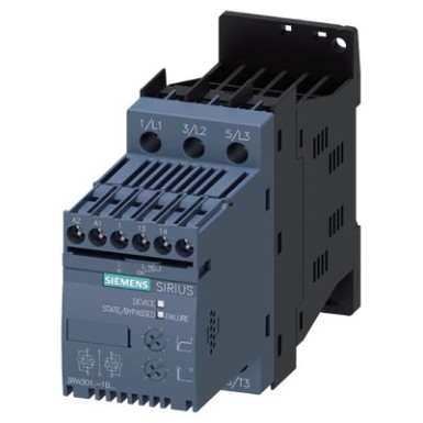 3RW3013-1BB04 - SIRIUS soft starter S00 3.6 A, 1.5 kW/400 V, 40 °C 200-480 V AC, 24 V AC/DC Screw terminals - Siemens - SIRIUS soft starter S00 3.6 A, 1.5 kW/400 V, 40 °C 200-480 V AC, 24 V AC/DC Screw terminals - Siemens - 4