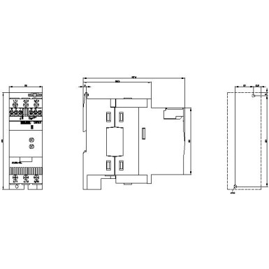 3RW3036-1BB04 - SIRIUS soft starter S2 45 A, 22 kW/400 V, 40 °C 200-480 V AC, 24 V AC/DC Screw terminals - Siemens - SIRIUS soft starter S2 45 A, 22 kW/400 V, 40 °C 200-480 V AC, 24 V AC/DC Screw terminals - Siemens - 3