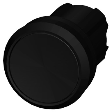 3SU1000-0AA10-0AA0 - Pushbutton, 22 mm, round, plastic, black, pushbutton, flat, latching, Push-to-release mechanism - Siemens - Pushbutton, 22 mm, round, plastic, black, pushbutton, flat, latching, Push-to-release mechanism - Siemens - 0