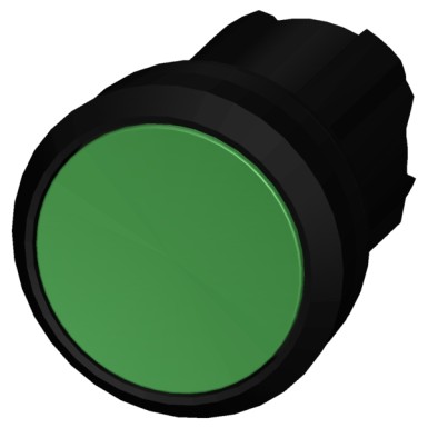 3SU1000-0AA40-0AA0 - Pushbutton, 22 mm, round, plastic, green, pushbutton, flat, latching, Push-to-release mechanism - Siemens - Pushbutton, 22 mm, round, plastic, green, pushbutton, flat, latching, Push-to-release mechanism - Siemens - 1