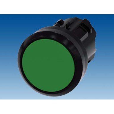 3SU1000-0AA40-0AA0 - Pushbutton, 22 mm, round, plastic, green, pushbutton, flat, latching, Push-to-release mechanism - Siemens - Pushbutton, 22 mm, round, plastic, green, pushbutton, flat, latching, Push-to-release mechanism - Siemens - 2