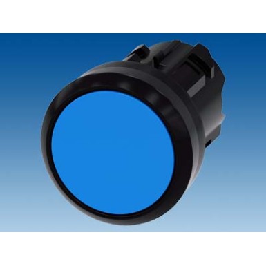 3SU1000-0AB50-0AA0 - Pushbutton, 22 mm, round, plastic, blue, pushbutton, flat momentary contact type - Siemens - Pushbutton, 22 mm, round, plastic, blue, pushbutton, flat momentary contact type - Siemens - 0