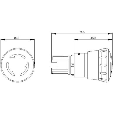 3SU1000-1HB20-0AA0 - EMERGENCY STOP mushroom pushbutton, 22 mm, round, plastic, red, 40 mm, positive latching, acc. to EN - Siemens - EMERGENCY STOP mushroom pushbutton, 22 mm, round, plastic, red, 40 mm, positive latching, acc. to EN - Siemens - 0