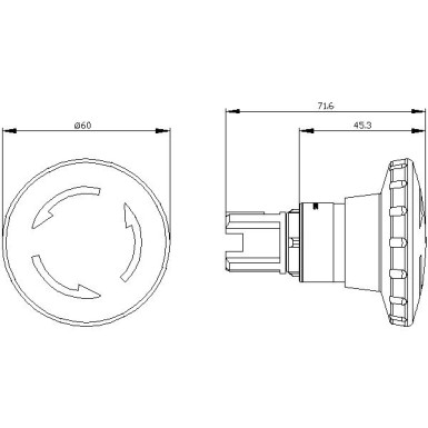 3SU1000-1JB20-0AA0 - EMERGENCY STOP mushroom pushbutton, 22 mm, round, plastic, red, 60 mm, positive latching, acc. to EN - Siemens - EMERGENCY STOP mushroom pushbutton, 22 mm, round, plastic, red, 60 mm, positive latching, acc. to EN - Siemens - 1