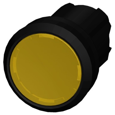 3SU1001-0AA30-0AA0 - Illuminated pushbutton, 22 mm, round, plastic, yellow, pushbutton, flat, latching, Push-to-release m - Siemens - Illuminated pushbutton, 22 mm, round, plastic, yellow, pushbutton, flat, latching, Push-to-release m - Siemens - 1