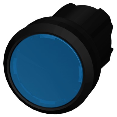 3SU1001-0AA50-0AA0 - Illuminated pushbutton, 22 mm, round, plastic, blue, pushbutton, flat, latching, Push-to-release mec - Siemens - Illuminated pushbutton, 22 mm, round, plastic, blue, pushbutton, flat, latching, Push-to-release mec - Siemens - 1