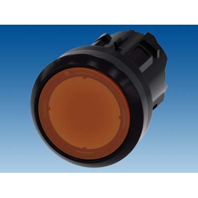 3SU1001-0AB00-0AA0 - Illuminated pushbutton, 22 mm, round, plastic, amber, pushbutton, flat momentary contact type - Siemens - Illuminated pushbutton, 22 mm, round, plastic, amber, pushbutton, flat momentary contact type - Siemens - 2