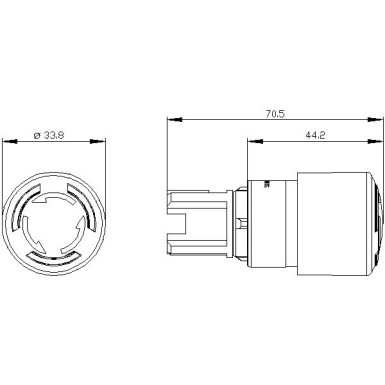 3SU1001-1GB20-0AA0 - EMERGENCY STOP mushroom pushbutton, illuminable, 22 mm, round, plastic, red, 30 mm, positive latchin - Siemens - EMERGENCY STOP mushroom pushbutton, illuminable, 22 mm, round, plastic, red, 30 mm, positive latchin - Siemens - 1