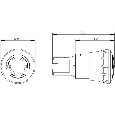 3SU1001-1HB20-0AA0 - EMERGENCY STOP mushroom pushbutton, illuminable, 22 mm, round, plastic, red, 40 mm, positive latchin - Siemens - EMERGENCY STOP mushroom pushbutton, illuminable, 22 mm, round, plastic, red, 40 mm, positive latchin - Siemens - 2