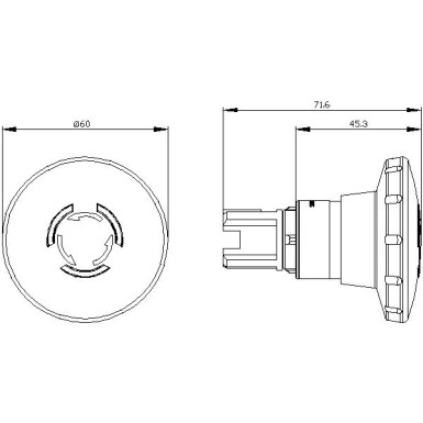 3SU1001-1JB20-0AA0 - EMERGENCY STOP mushroom pushbutton, illuminable, 22 mm, round, plastic, red, 60 mm, positive latchin - Siemens - EMERGENCY STOP mushroom pushbutton, illuminable, 22 mm, round, plastic, red, 60 mm, positive latchin - Siemens - 0