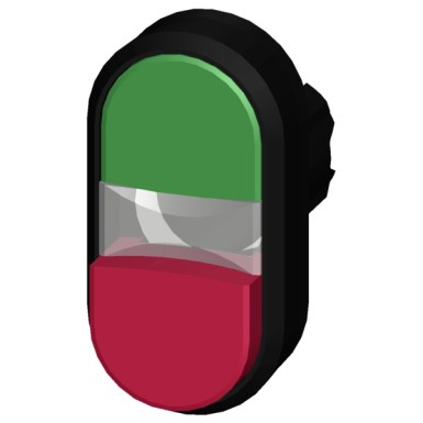 3SU1001-3BB42-0AA0 - Illuminated twin pushbutton, 22 mm, round, plastic, green, red, pushbuttons, flat and raised - Siemens - Illuminated twin pushbutton, 22 mm, round, plastic, green, red, pushbuttons, flat and raised - Siemens - 2