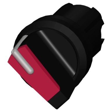 3SU1002-2BC20-0AA0 - Selector switch, illuminable, 22 mm, round, plastic, red, selector switch, short, 2 switch positions - Siemens - Selector switch, illuminable, 22 mm, round, plastic, red, selector switch, short, 2 switch positions - Siemens - 0