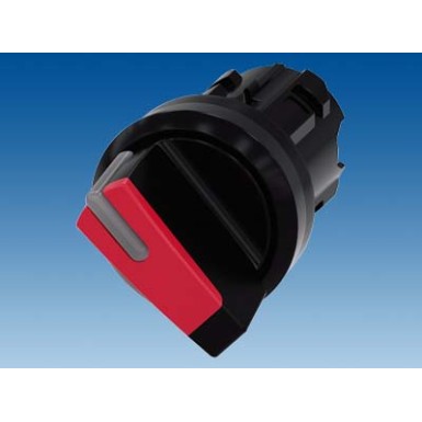 3SU1002-2BC20-0AA0 - Selector switch, illuminable, 22 mm, round, plastic, red, selector switch, short, 2 switch positions - Siemens - Selector switch, illuminable, 22 mm, round, plastic, red, selector switch, short, 2 switch positions - Siemens - 2