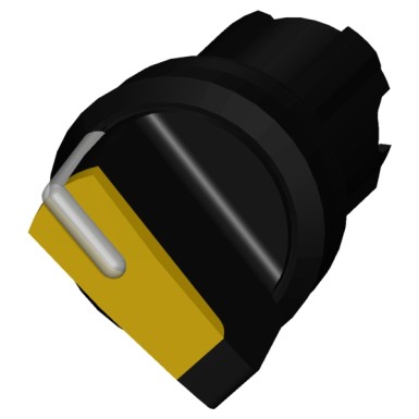 3SU1002-2BC30-0AA0 - Selector switch, illuminable, 22 mm, round, plastic, yellow, selector switch, short, 2 switch positi - Siemens - Selector switch, illuminable, 22 mm, round, plastic, yellow, selector switch, short, 2 switch positi - Siemens - 0