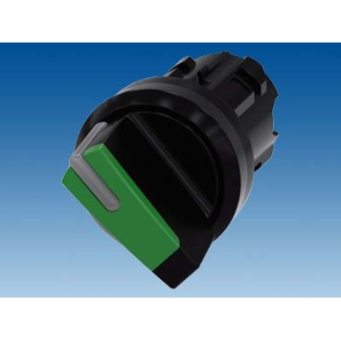 3SU1002-2BC40-0AA0 - Selector switch, illuminable, 22 mm, round, plastic, green, selector switch, short, 2 switch positio - Siemens - Selector switch, illuminable, 22 mm, round, plastic, green, selector switch, short, 2 switch positio - Siemens - 2