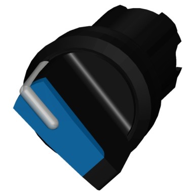 3SU1002-2BC50-0AA0 - Selector switch, illuminable, 22 mm, round, plastic, blue, selector switch, short, 2 switch position - Siemens - Selector switch, illuminable, 22 mm, round, plastic, blue, selector switch, short, 2 switch position - Siemens - 2