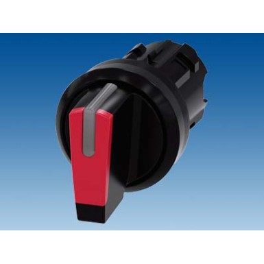 3SU1002-2BL20-0AA0 - Selector switch, illuminable, 22 mm, round, plastic, red, selector switch, short, 3 switch positions - Siemens - Selector switch, illuminable, 22 mm, round, plastic, red, selector switch, short, 3 switch positions - Siemens - 2