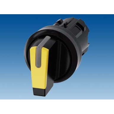 3SU1002-2BL30-0AA0 - Selector switch, illuminable, 22 mm, round, plastic, yellow, selector switch, short, 3 switch positi - Siemens - Selector switch, illuminable, 22 mm, round, plastic, yellow, selector switch, short, 3 switch positi - Siemens - 1