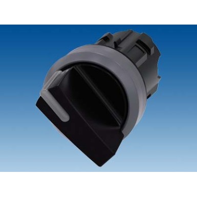 3SU1032-2BC10-0AA0 - Illuminable selector switch, 22 mm, round, plastic with metal front ring, black, Selector switch sho - Siemens - Illuminable selector switch, 22 mm, round, plastic with metal front ring, black, Selector switch sho - Siemens - 2