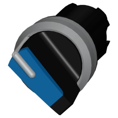 3SU1032-2BC50-0AA0 - Selector switch, illuminable, 22 mm, round, plastic with metal front ring, blue, selector switch, sh - Siemens - Selector switch, illuminable, 22 mm, round, plastic with metal front ring, blue, selector switch, sh - Siemens - 0