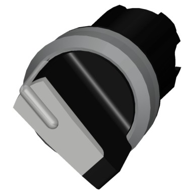 3SU1032-2BC60-0AA0 - Selector switch, illuminable, 22 mm, round, plastic with metal front ring, white, selector switch, s - Siemens - Selector switch, illuminable, 22 mm, round, plastic with metal front ring, white, selector switch, s - Siemens - 0