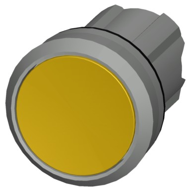 3SU1050-0AA30-0AA0 - Pushbutton, 22 mm, round, metal, shiny, yellow, pushbutton, flat, latching, Push-to-release mechanis - Siemens - Pushbutton, 22 mm, round, metal, shiny, yellow, pushbutton, flat, latching, Push-to-release mechanis - Siemens - 0