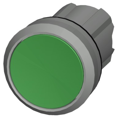 3SU1050-0AA40-0AA0 - Pushbutton, 22 mm, round, metal, shiny, green, pushbutton, flat, latching, Push-to-release mechanism - Siemens - Pushbutton, 22 mm, round, metal, shiny, green, pushbutton, flat, latching, Push-to-release mechanism - Siemens - 0