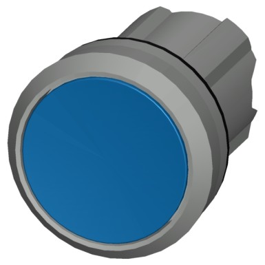 3SU1050-0AA50-0AA0 - Pushbutton, 22 mm, round, metal, shiny, blue, pushbutton, flat, latching, Push-to-release mechanism - Siemens - Pushbutton, 22 mm, round, metal, shiny, blue, pushbutton, flat, latching, Push-to-release mechanism - Siemens - 1