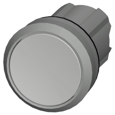 3SU1050-0AA60-0AA0 - Pushbutton, 22 mm, round, metal, shiny, white, pushbutton, flat, latching, Push-to-release mechanism - Siemens - Pushbutton, 22 mm, round, metal, shiny, white, pushbutton, flat, latching, Push-to-release mechanism - Siemens - 0