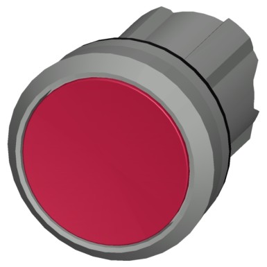 3SU1050-0AB20-0AA0 - Pushbutton, 22 mm, round, metal, shiny, red, pushbutton, flat momentary contact type - Siemens - Pushbutton, 22 mm, round, metal, shiny, red, pushbutton, flat momentary contact type - Siemens - 0