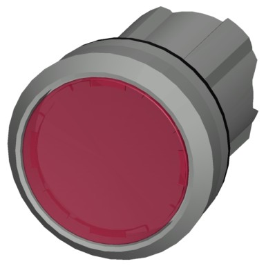 3SU1051-0AA20-0AA0 - Illuminated pushbutton, 22 mm, round, metal, shiny, red, pushbutton, flat, latching, Push-to-release - Siemens - Illuminated pushbutton, 22 mm, round, metal, shiny, red, pushbutton, flat, latching, Push-to-release - Siemens - 1